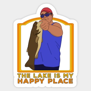 The Lake Is My Happy Place Sticker